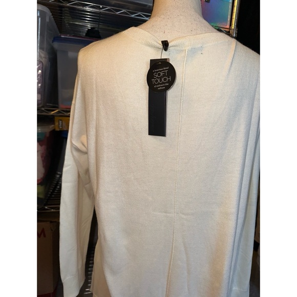 Women’s Natural Cream Daisy Fuentes Soft Touch Long Sleeve Sweater 🤍 - Picture 15 of 16